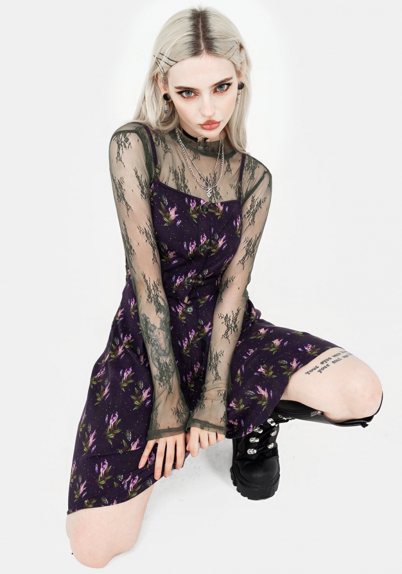 Disturbia Petra Button Up Cami Robe | REI-10061790