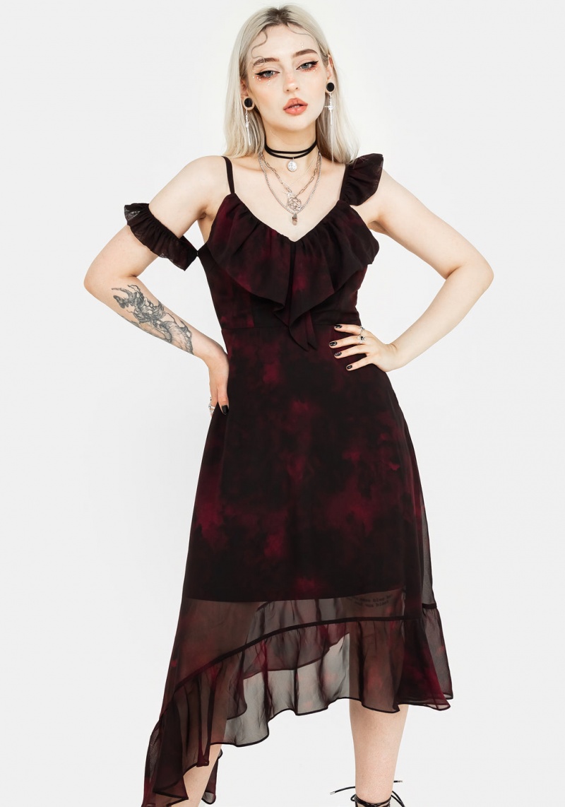 Disturbia Vesta Asymmetric Chiffon Midaxi Robe | CIJ-18207791