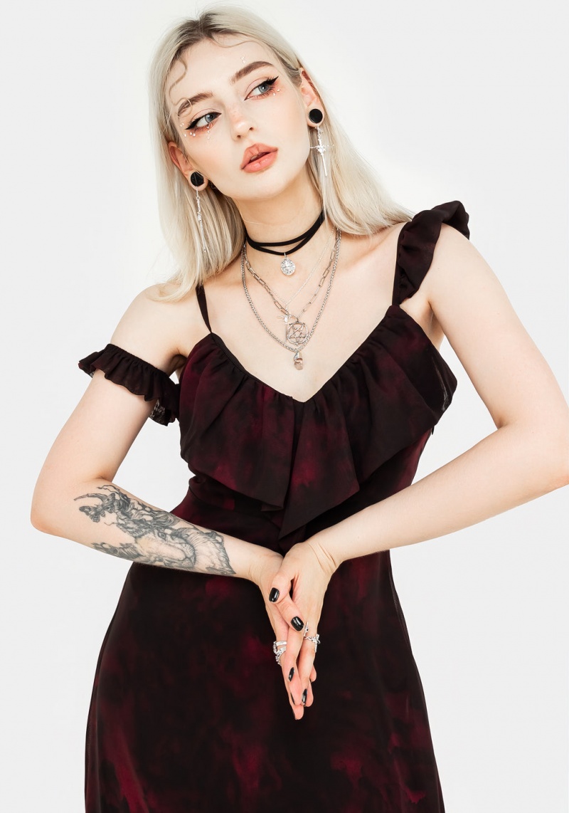 Disturbia Vesta Asymmetric Chiffon Midaxi Robe | CIJ-18207791