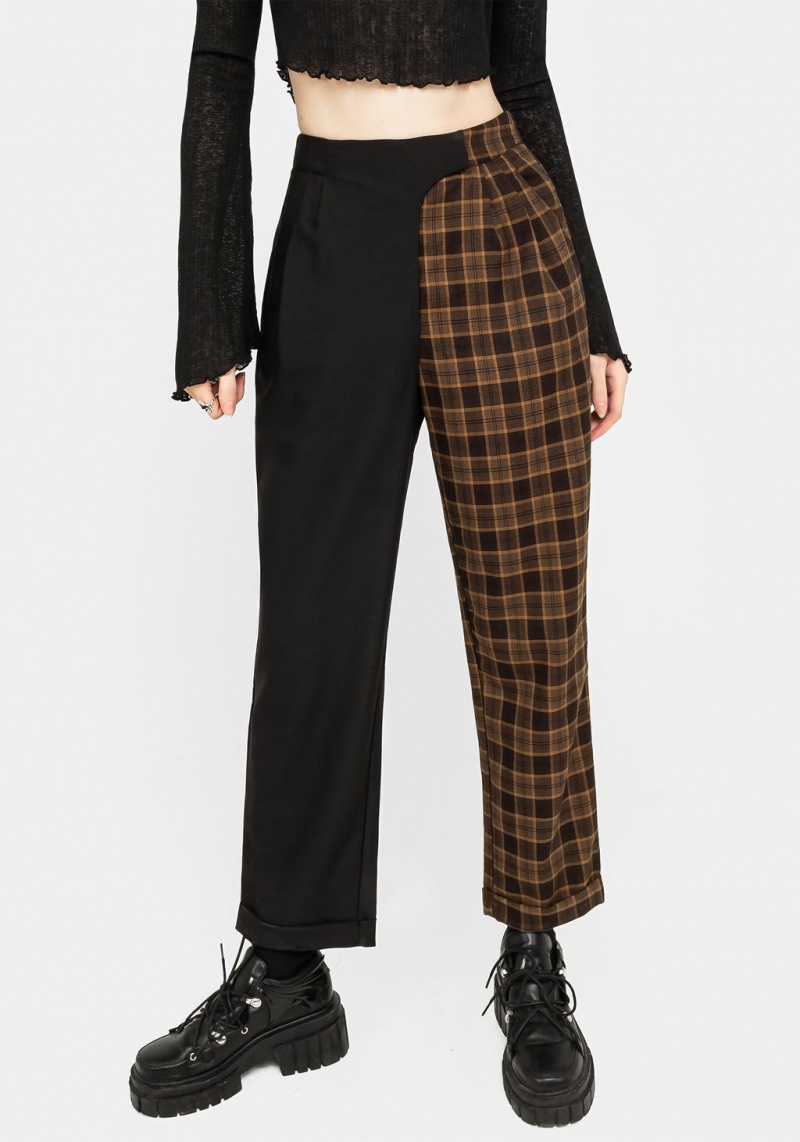 Disturbia Hickory Check Tailored Trousers | JBA-30229037