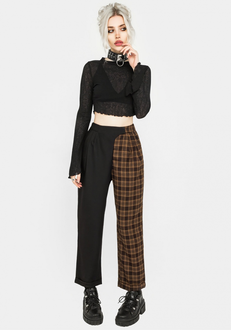 Disturbia Hickory Check Tailored Trousers | JBA-30229037