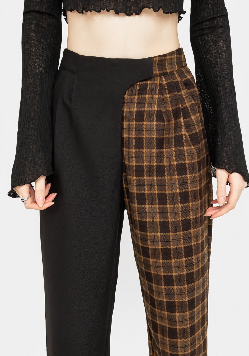 Disturbia Hickory Check Tailored Trousers | JBA-30229037