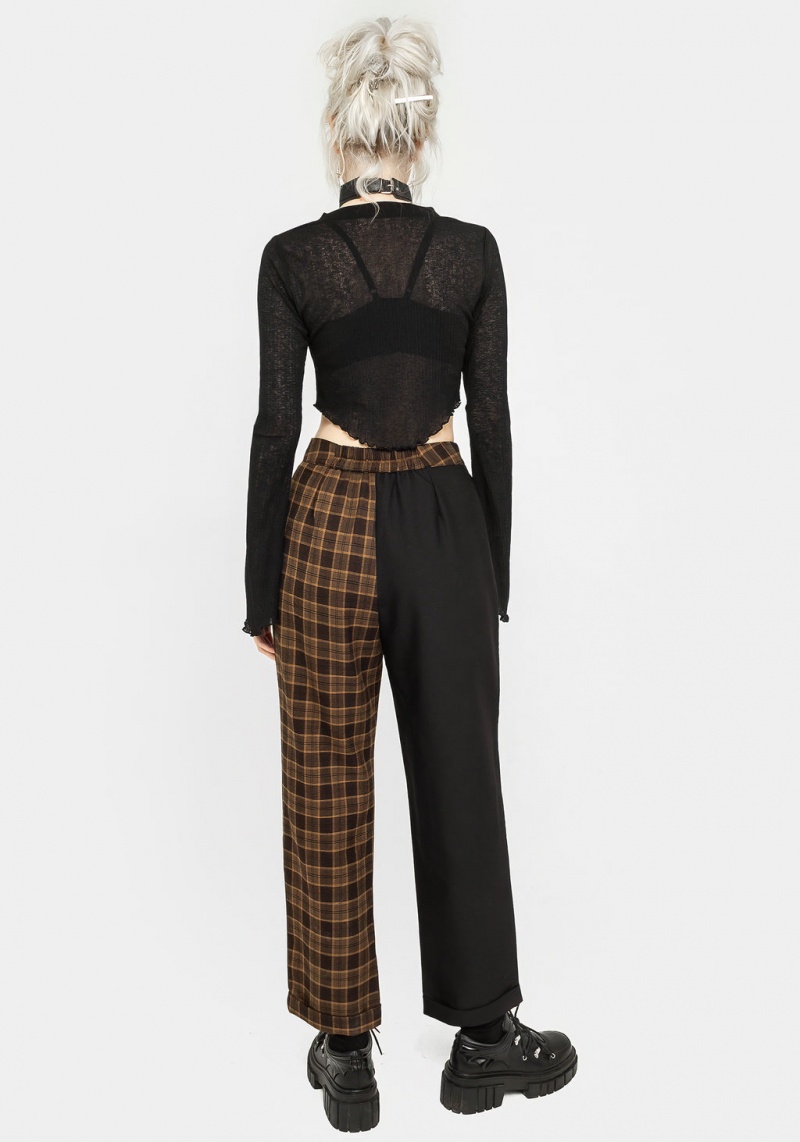 Disturbia Hickory Check Tailored Trousers | JBA-30229037