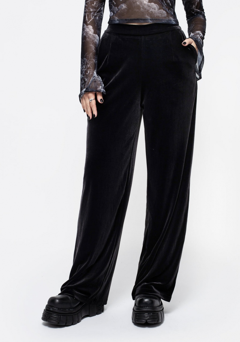 Disturbia Valeria Velour Larges Leg Trousers | BPH-70709124