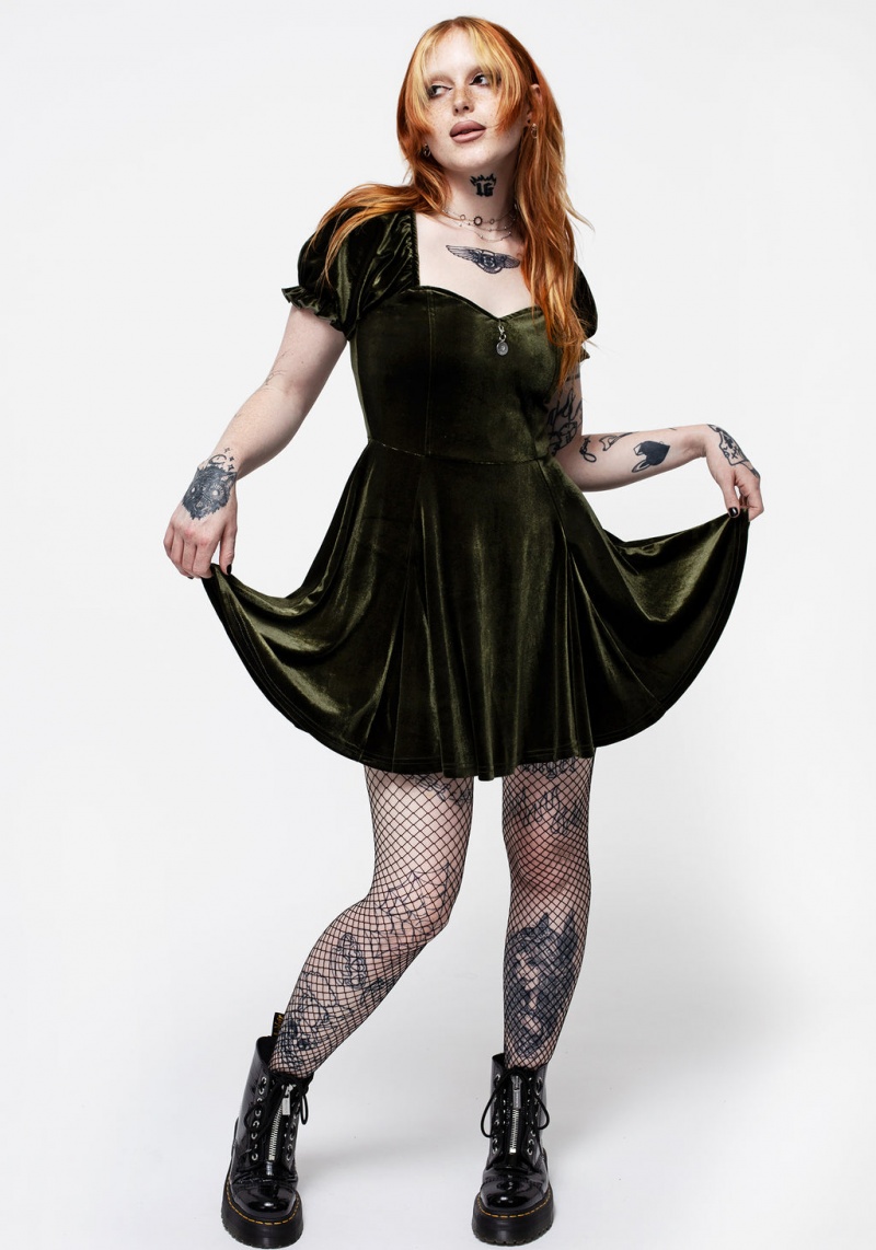 Disturbia Verdant Corset Mini Robe | GRU-50963566