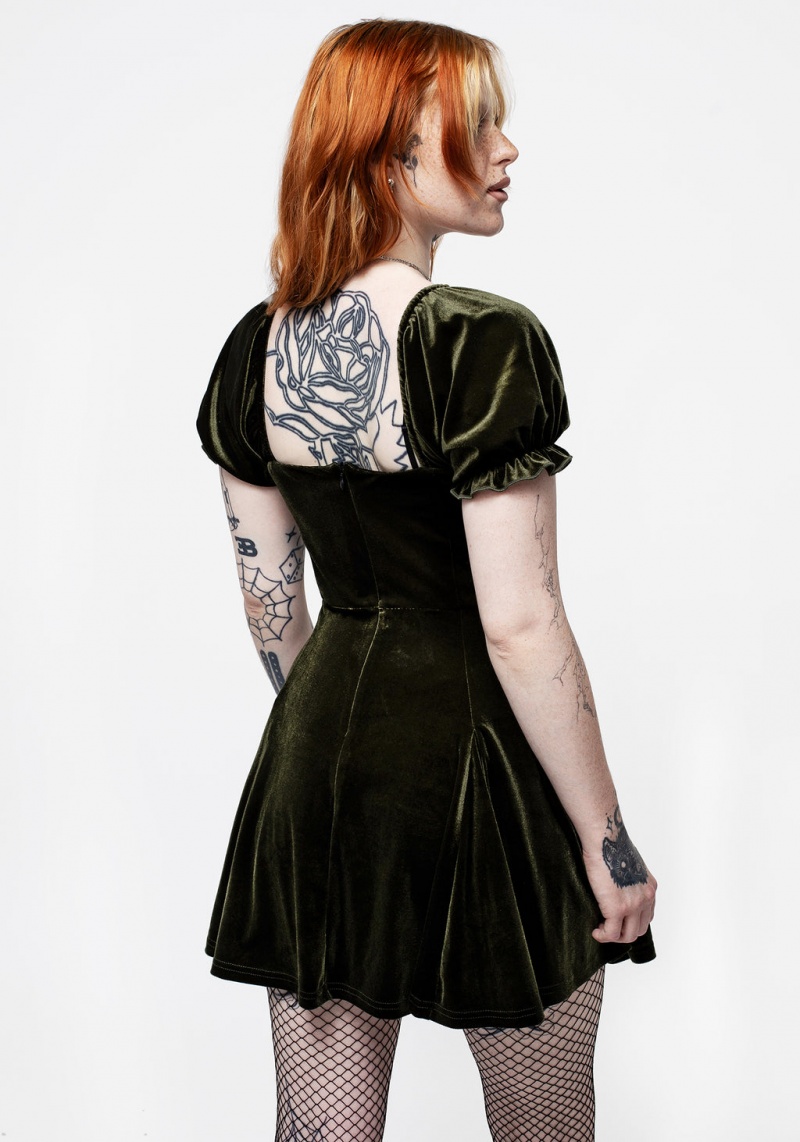 Disturbia Verdant Corset Mini Robe | GRU-50963566