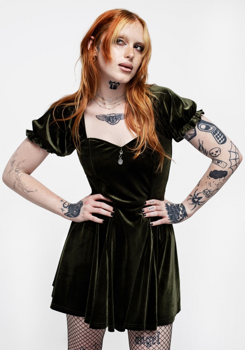 Disturbia Verdant Corset Mini Robe | GRU-50963566