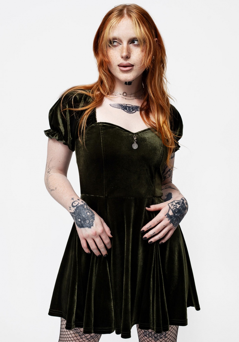 Disturbia Verdant Corset Mini Robe | GRU-50963566