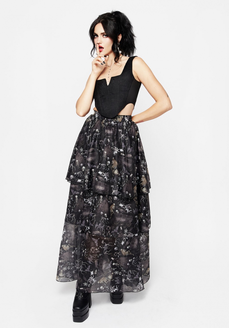 Disturbia Melancholia Layered Organza Skirt | VPN-39758974