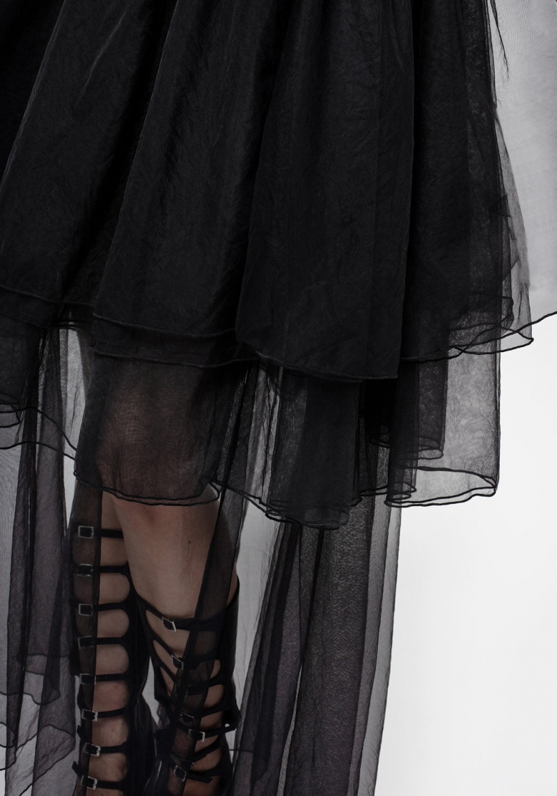 Disturbia Headhunter Layered Tulle Maxi Skirt | FHY-55866252