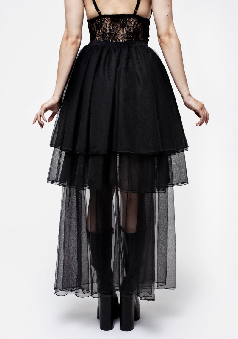 Disturbia Headhunter Layered Tulle Maxi Skirt | FHY-55866252