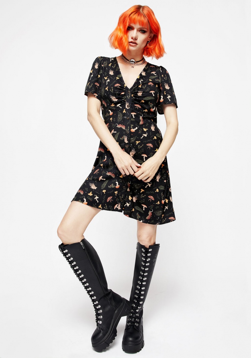 Disturbia Liviana Button Up Mini Robe | GCI-99258317