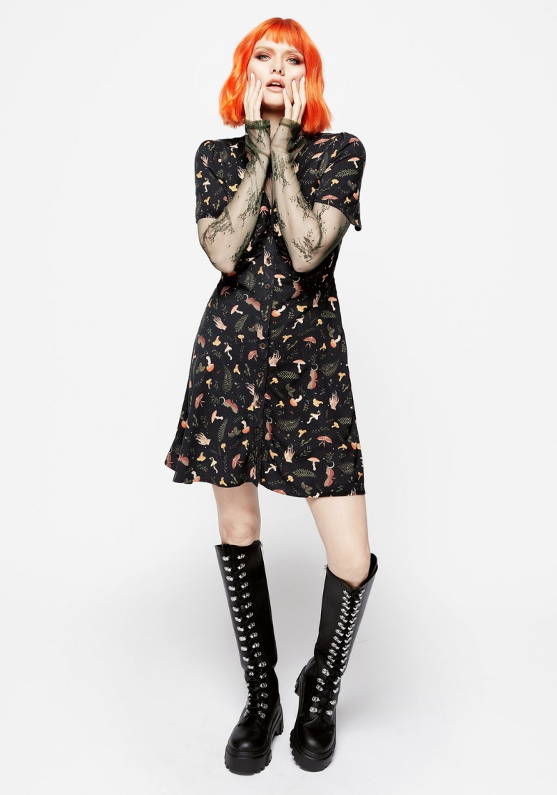 Disturbia Liviana Button Up Mini Robe | GCI-99258317