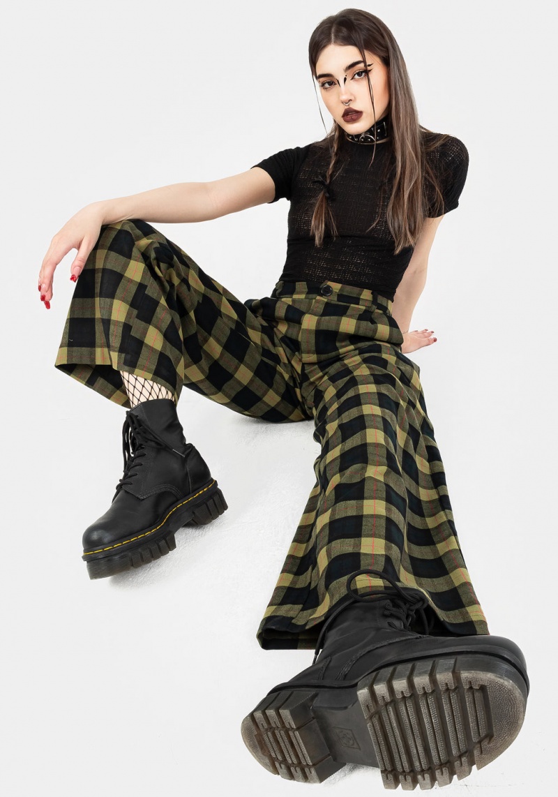 Disturbia Rapture Larges Leg Check Trousers | MTH-99735314