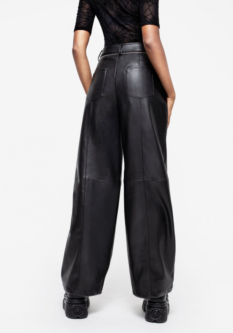 Disturbia Rapture Zippé Cuir Trousers | LWV-33476404