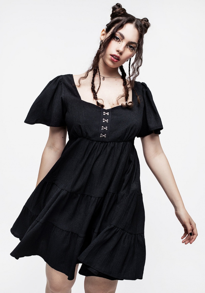 Disturbia Revenge Tiered Crinkle Mini Robe | JNE-15527477