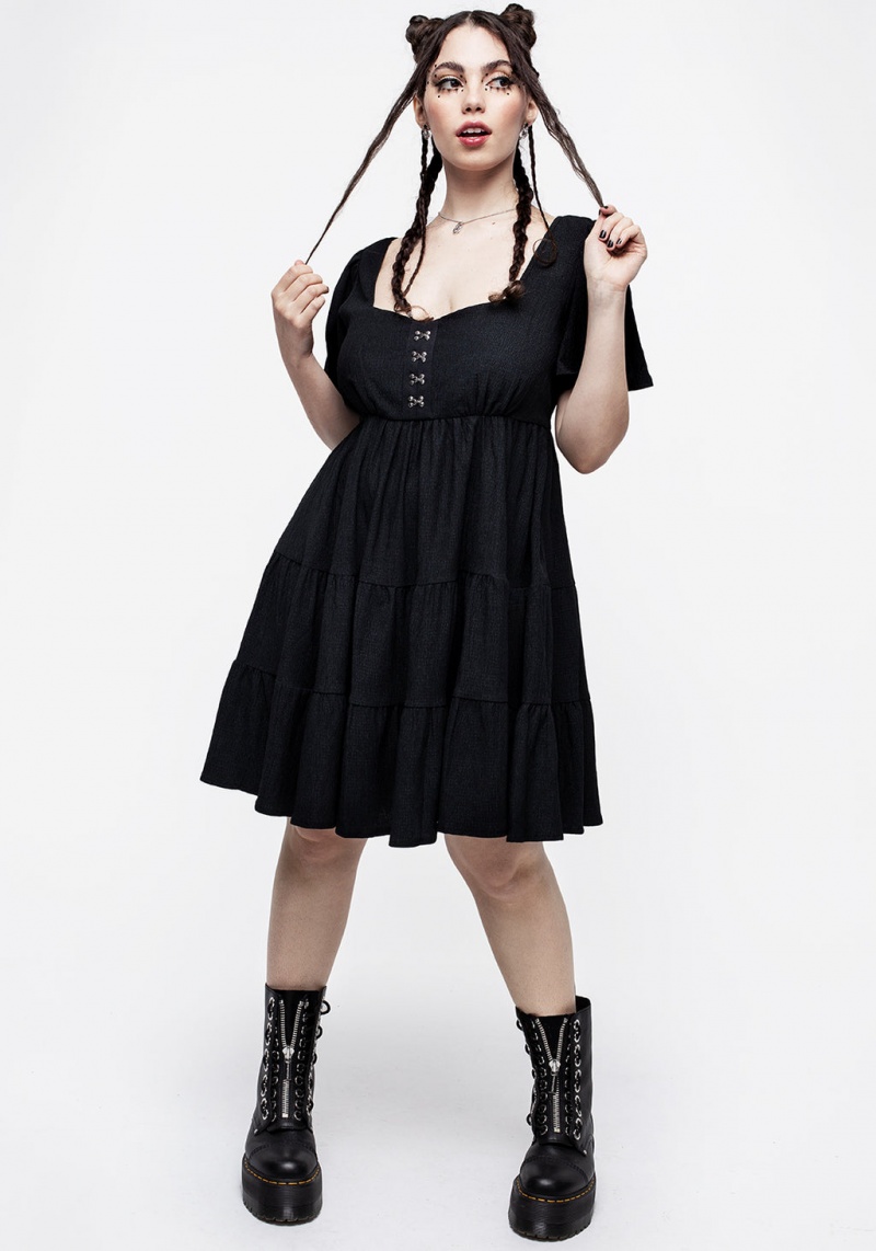 Disturbia Revenge Tiered Crinkle Mini Robe | JNE-15527477