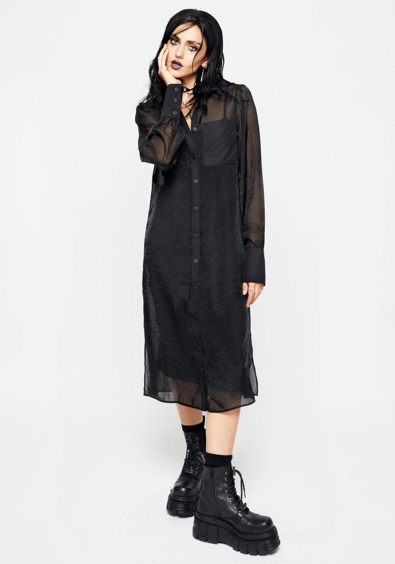 Disturbia Loveless Midi Shirt Robe | HLJ-60098510