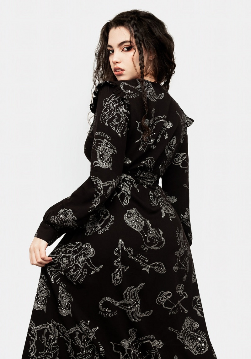 Disturbia Zodiac Maxi Wrap Robe | GDP-66872388