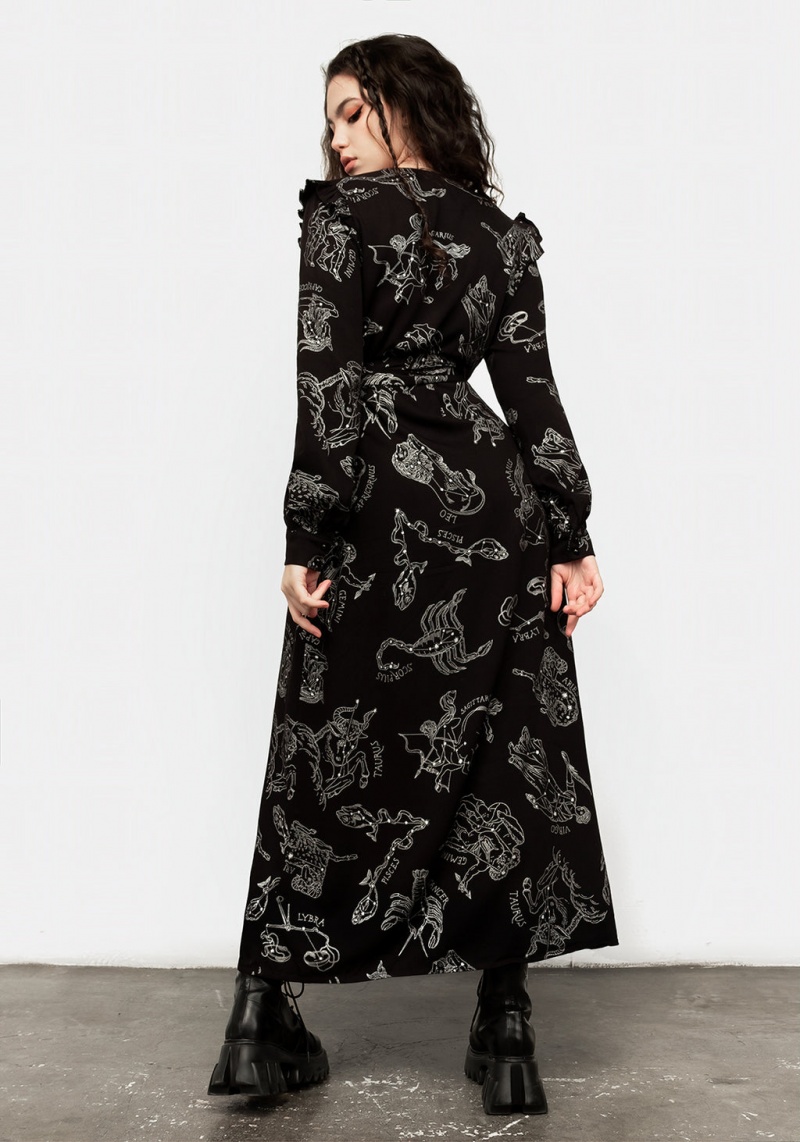 Disturbia Zodiac Maxi Wrap Robe | GDP-66872388