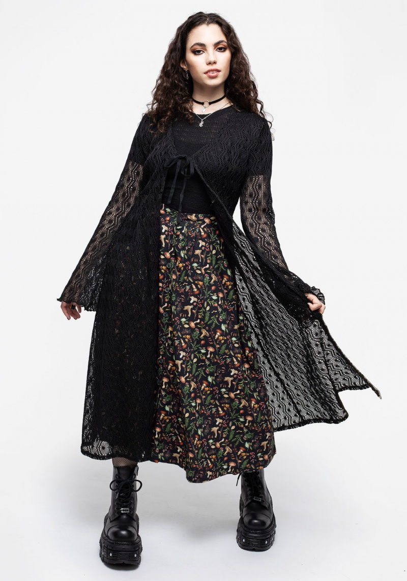 Disturbia Vasilisa Button Up Midi Skirt | ZEH-72303096