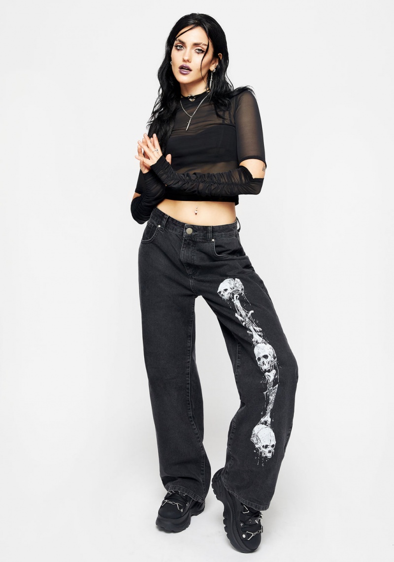 Disturbia Reaper Larges Leg Washed Jeans | RIU-13075258