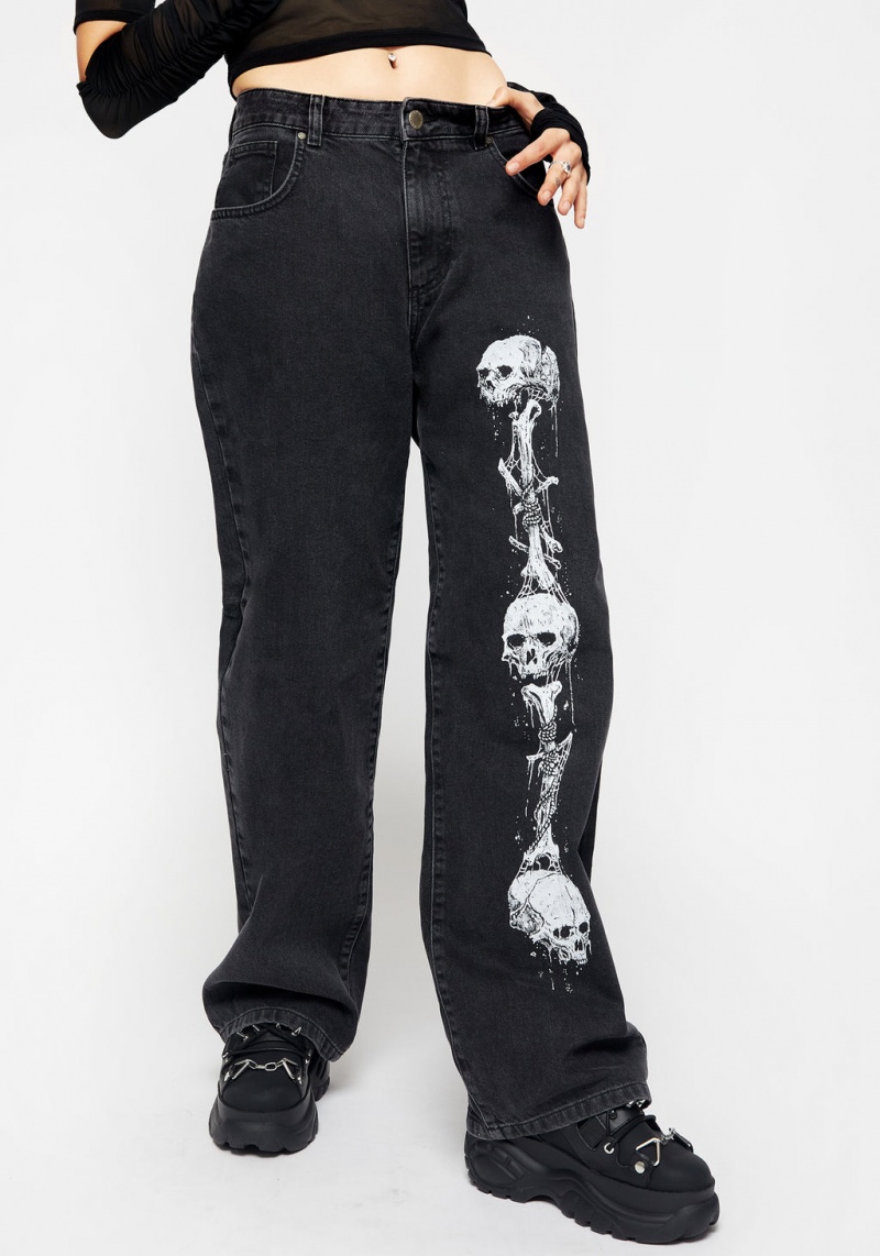 Disturbia Reaper Larges Leg Washed Jeans | RIU-13075258