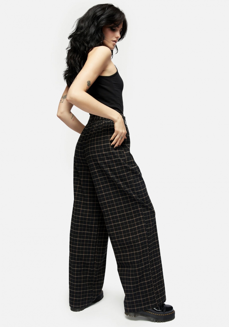 Disturbia Ransom Tie Taille Check Trousers | XJZ-22800136