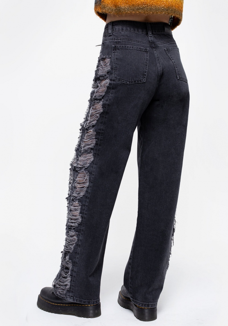 Disturbia Fray Larges Leg Jeans | DOE-46719340