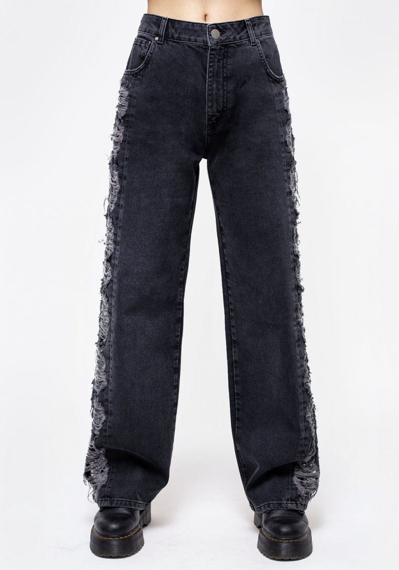 Disturbia Fray Larges Leg Jeans | DOE-46719340