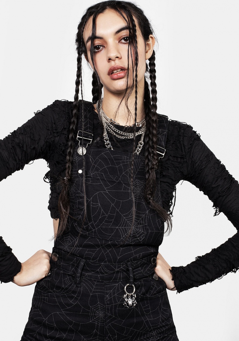 Disturbia Venom Mom Dungarees | WLV-54494681