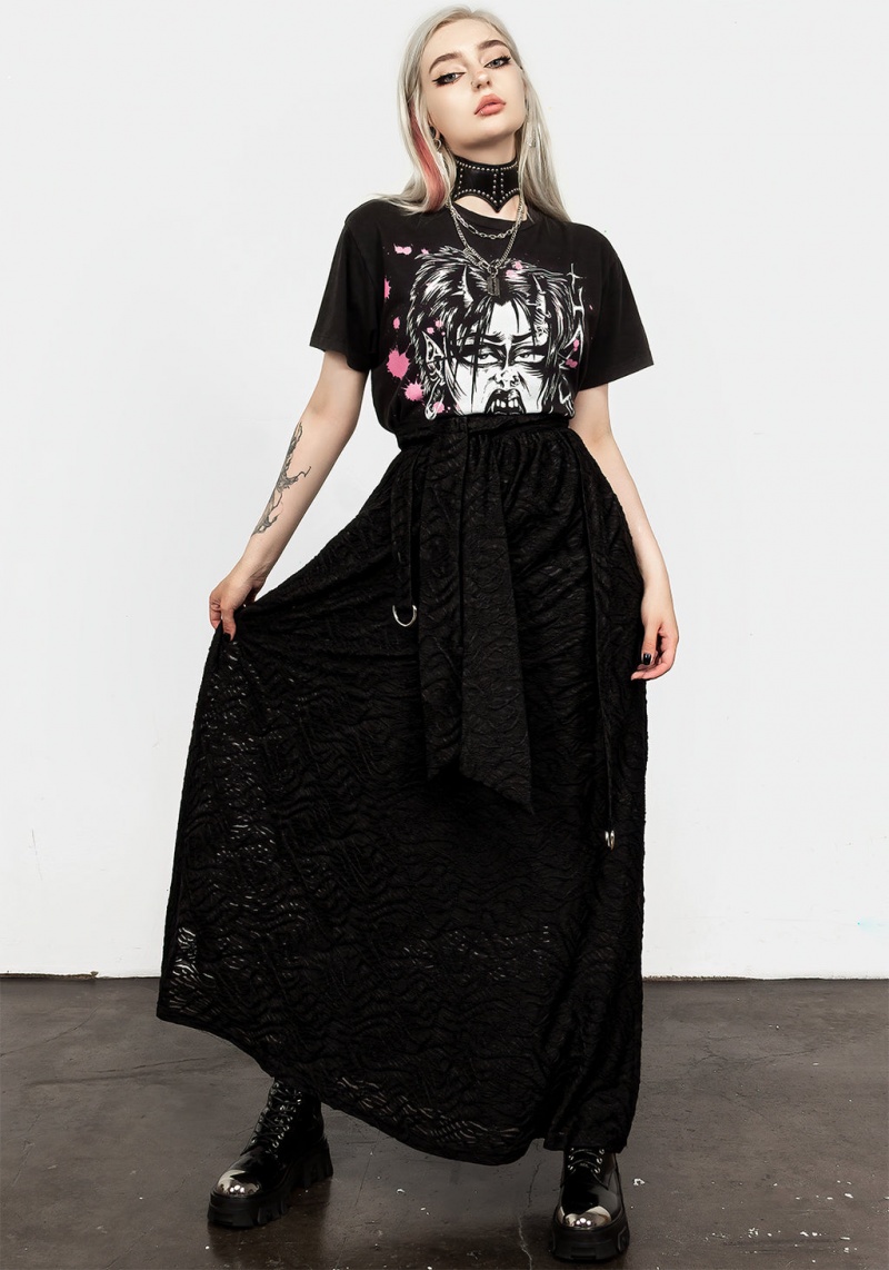 Disturbia Cinder Maxi Skirt | KGO-40273462