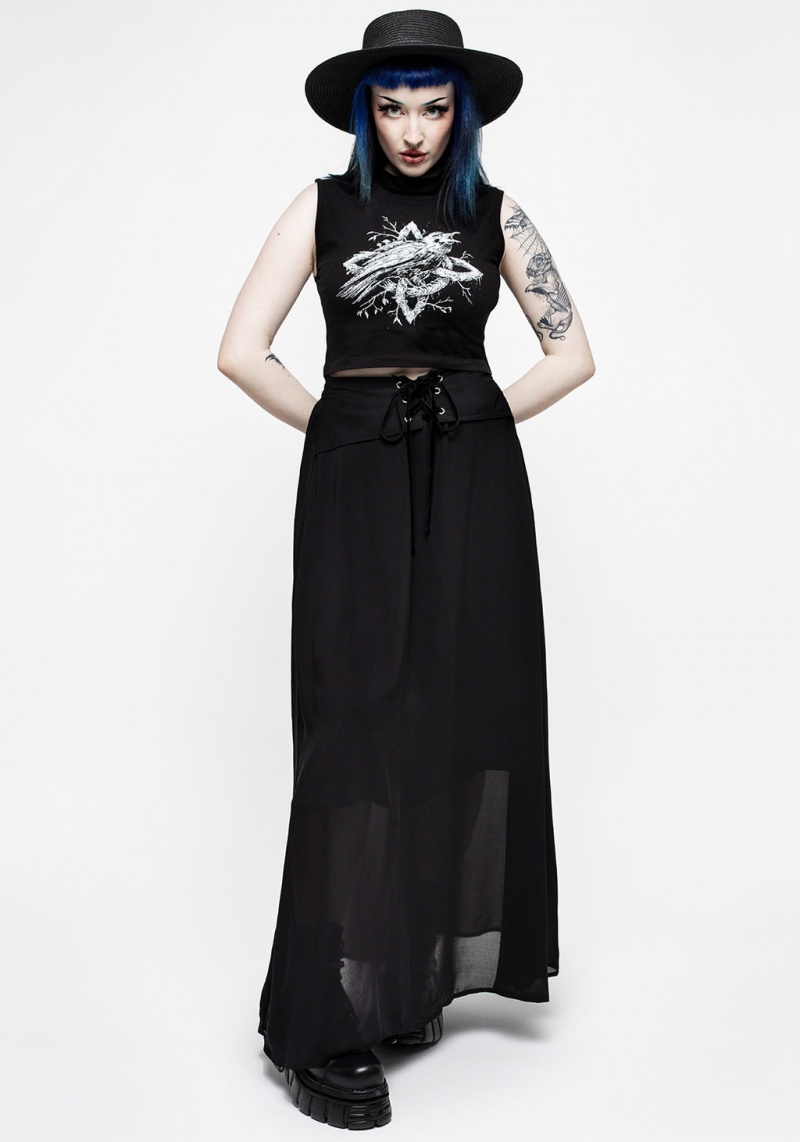 Disturbia Eris Dentelle Up Maxi Skirt | LDF-96673385