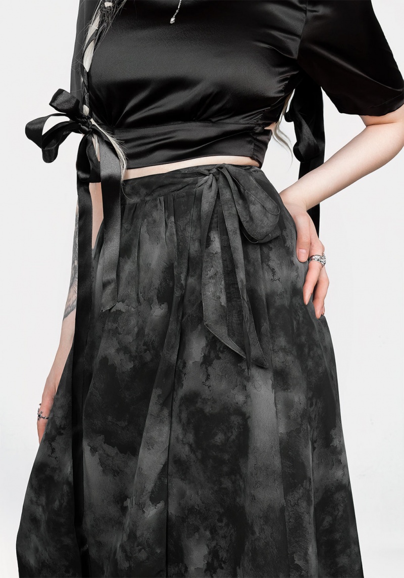 Disturbia Tempest Tie Taille Midaxi Skirt | QPA-21159780