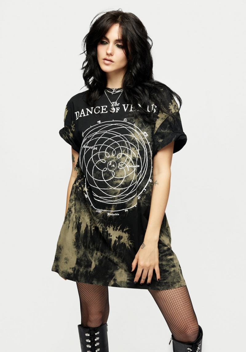 Disturbia Dance Of Venus Tie Dye T-shirt Robe | VJW-07912848