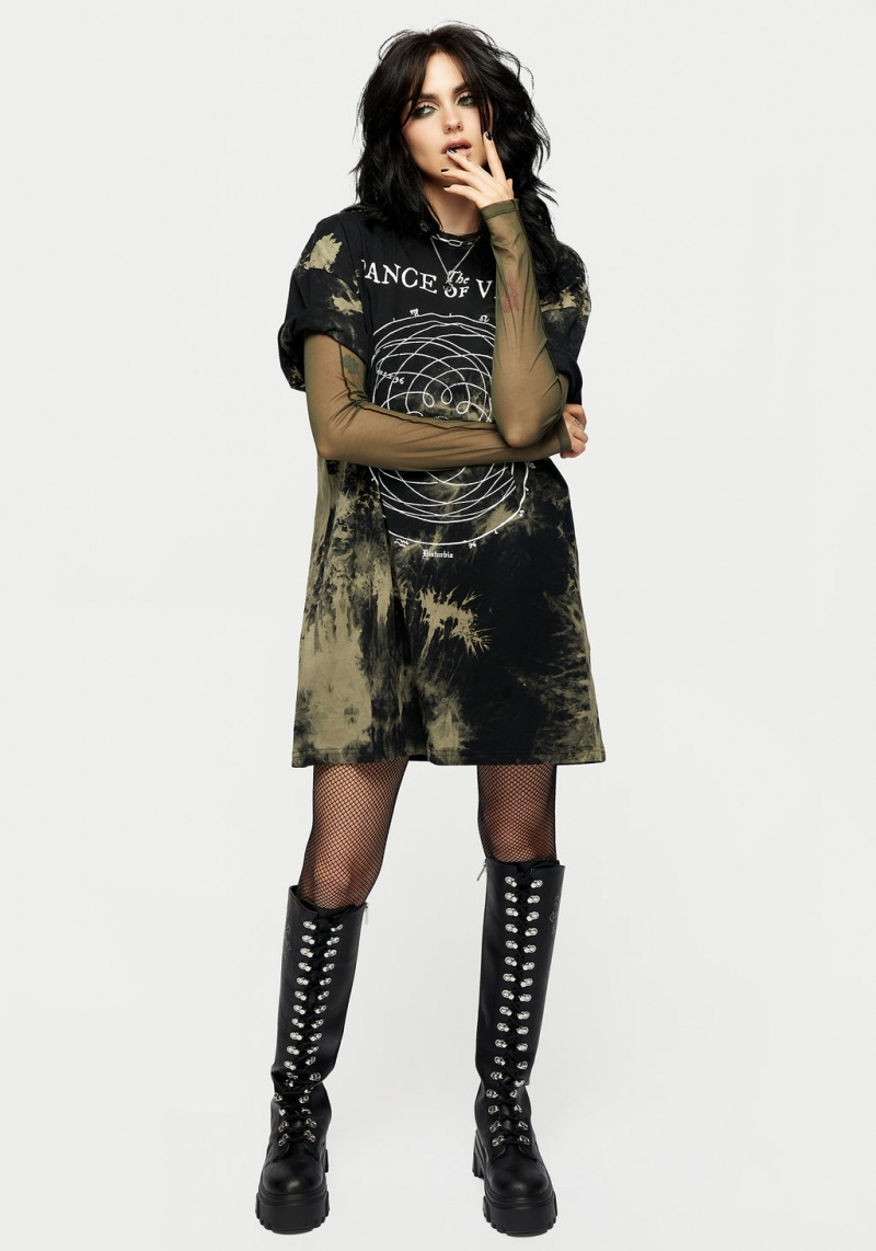 Disturbia Dance Of Venus Tie Dye T-shirt Robe | VJW-07912848