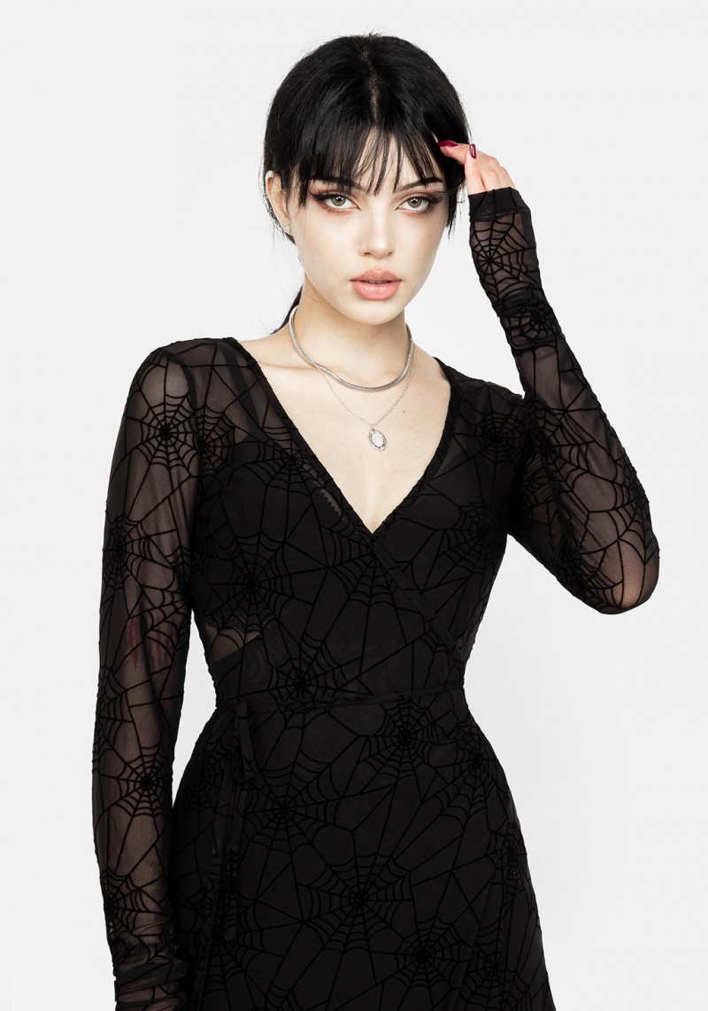 Disturbia Venom Mesh Wrap Robe | PUW-78679245