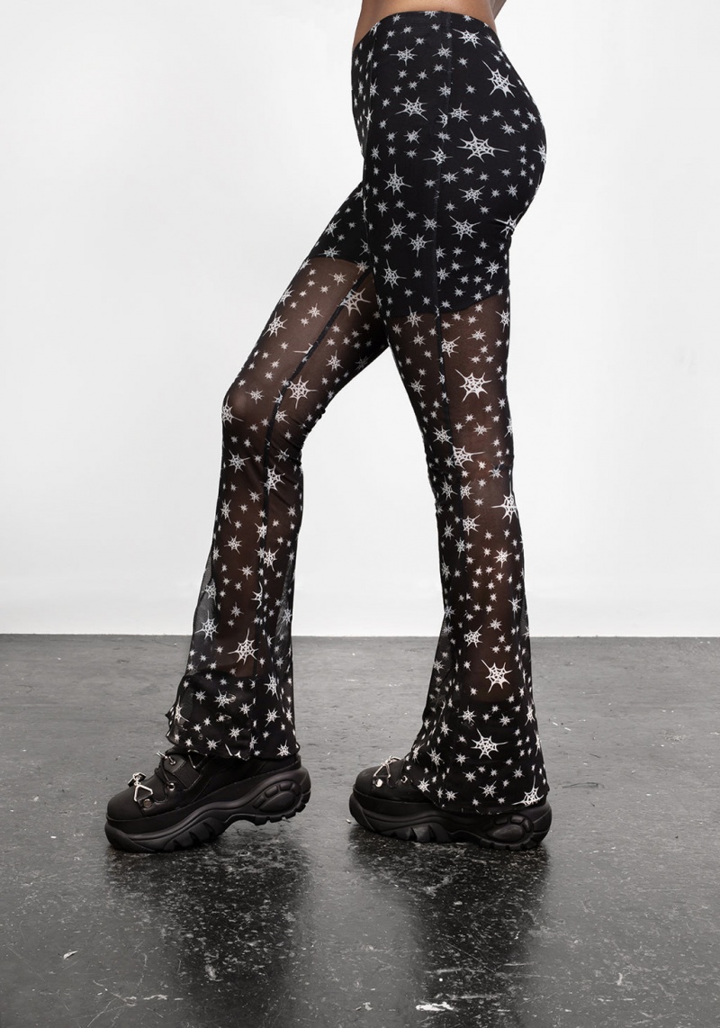 Disturbia Ensnare Pintuck Flares | TVD-04779205