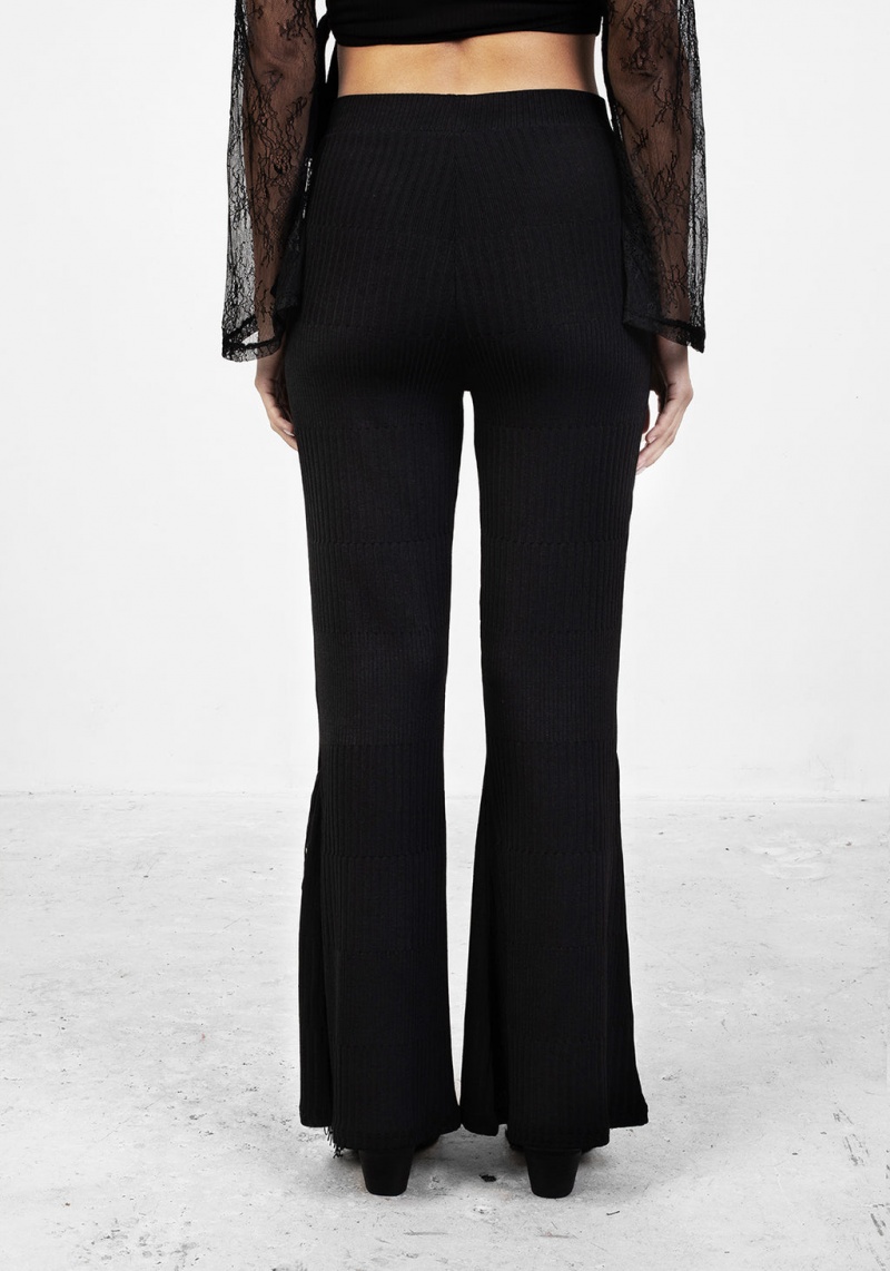 Disturbia Coyote Fringed Jersey Flares | APJ-19739053