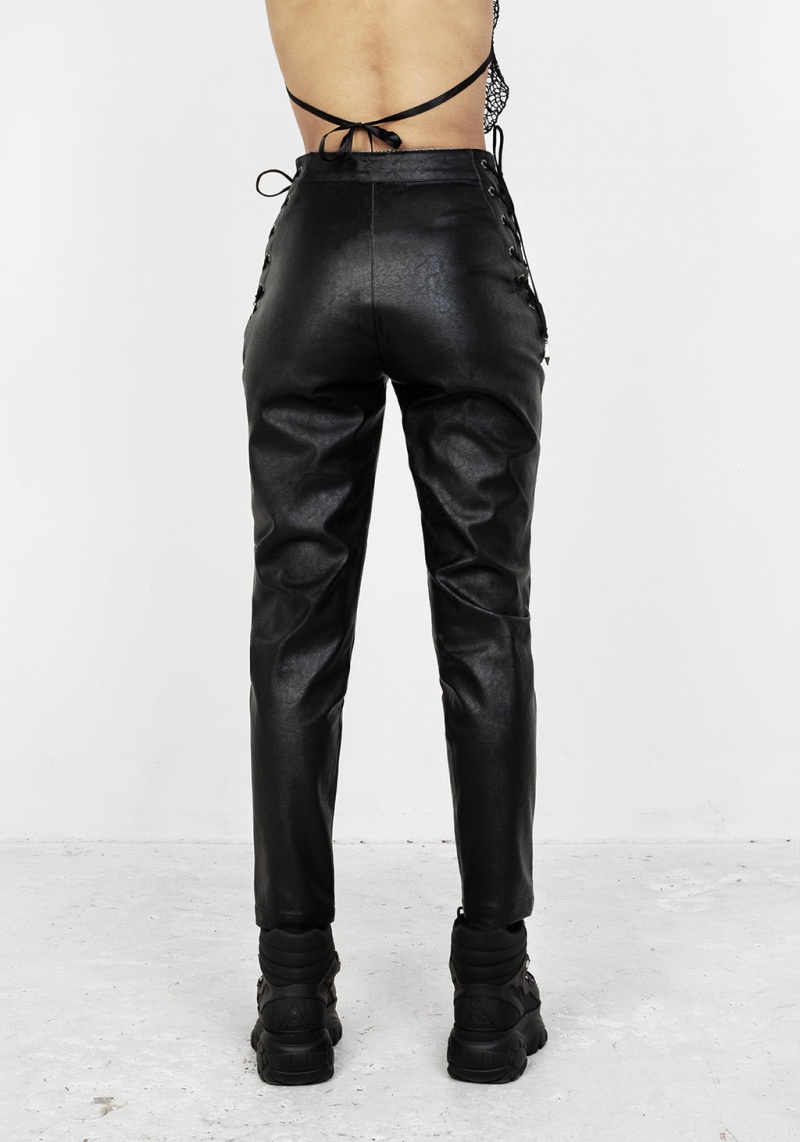 Disturbia Rival Faux Cuir Dentelle Up Pants | PNC-43231703