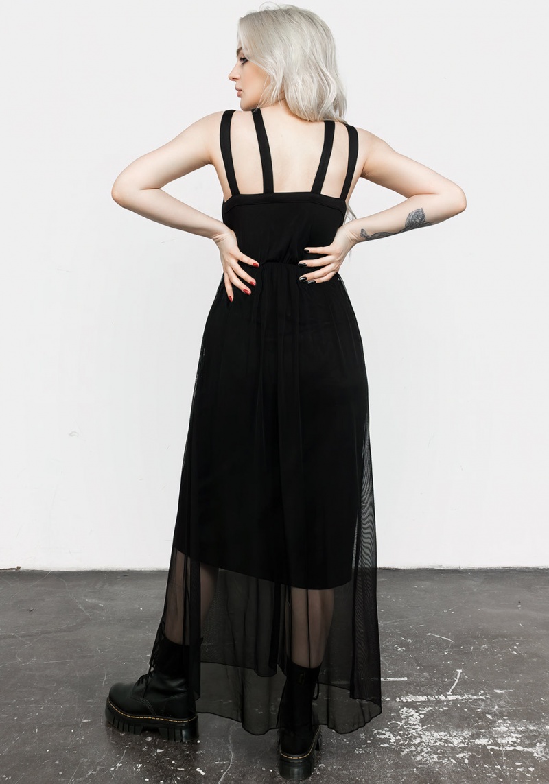 Disturbia Incantation Mesh Maxi Robe | DVL-92971542