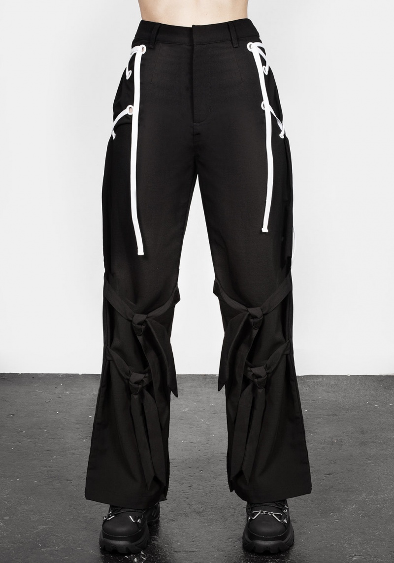 Disturbia Defendant Dentelle Up Tie Trousers | XYS-06195556