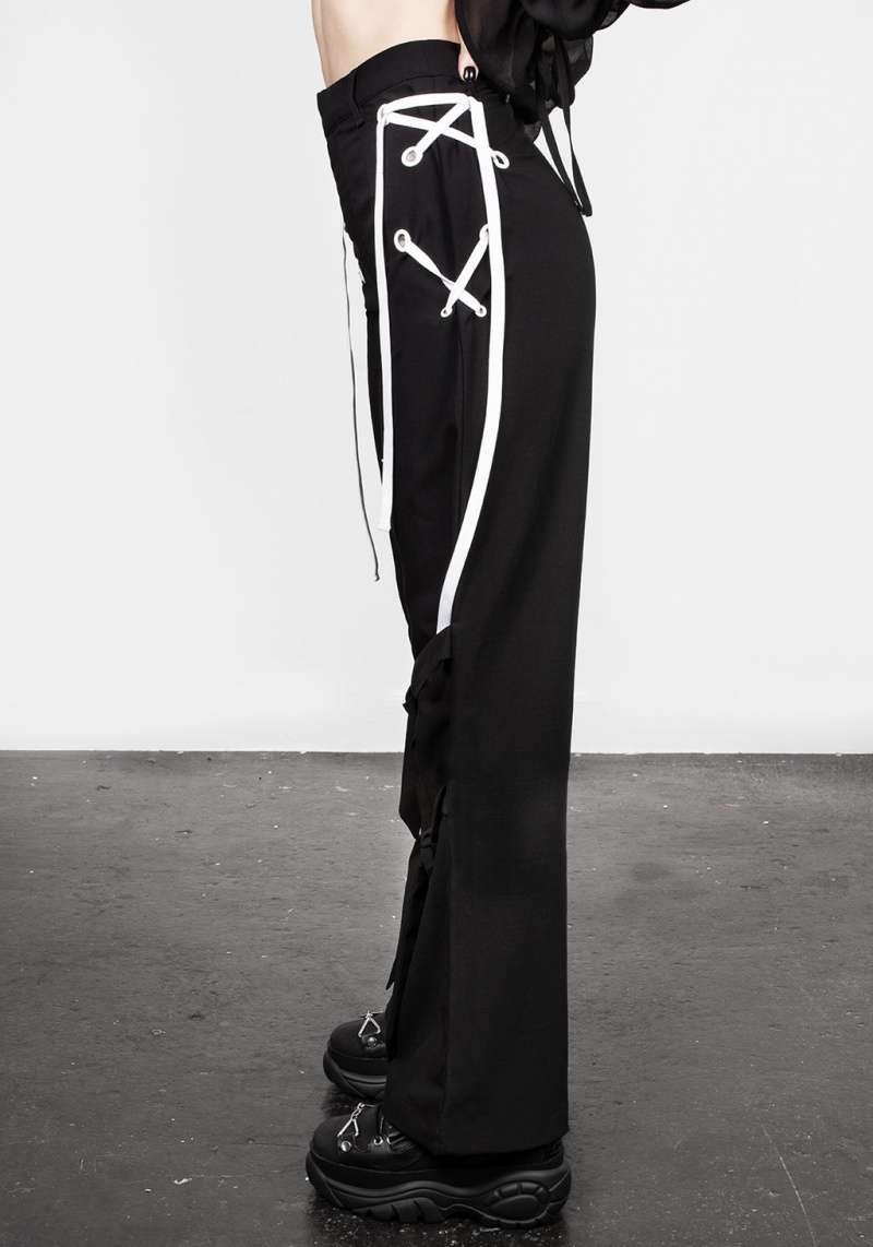 Disturbia Defendant Dentelle Up Tie Trousers | XYS-06195556