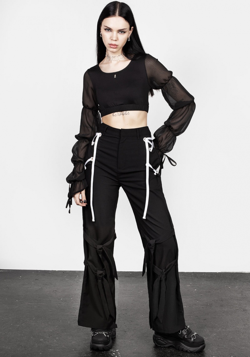 Disturbia Defendant Dentelle Up Tie Trousers | XYS-06195556