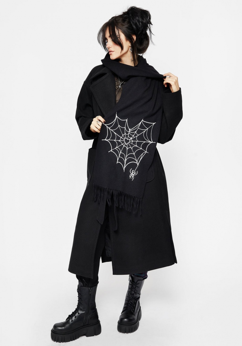 Disturbia Catch Feelings Embroidered Scarf | VTY-44772781