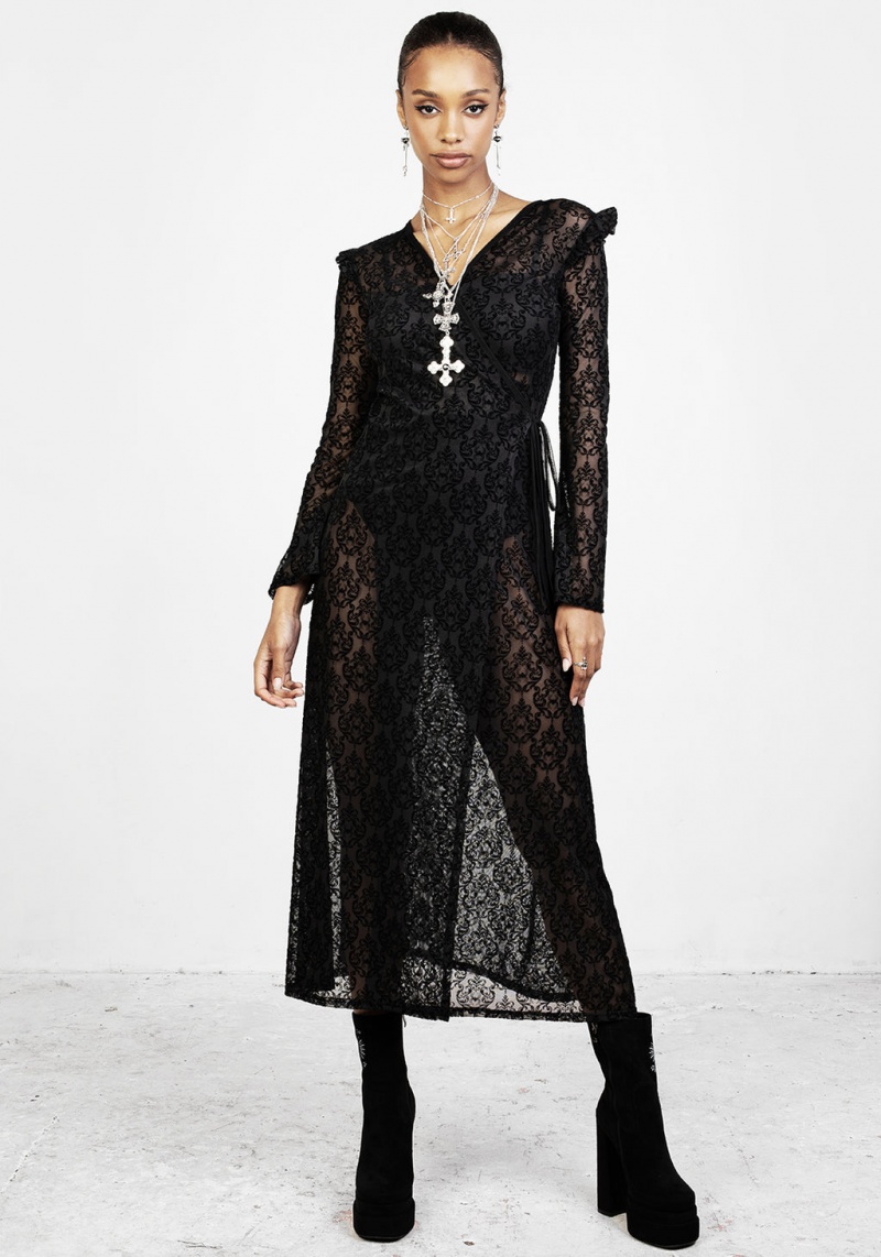 Disturbia Delena Maxi Wrap Robe | PDR-15520939