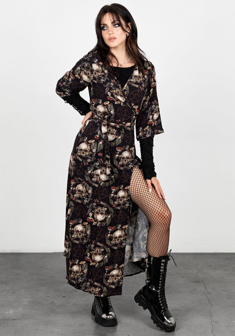 Disturbia Goliath Wrap Midi Robe | FQT-71008550