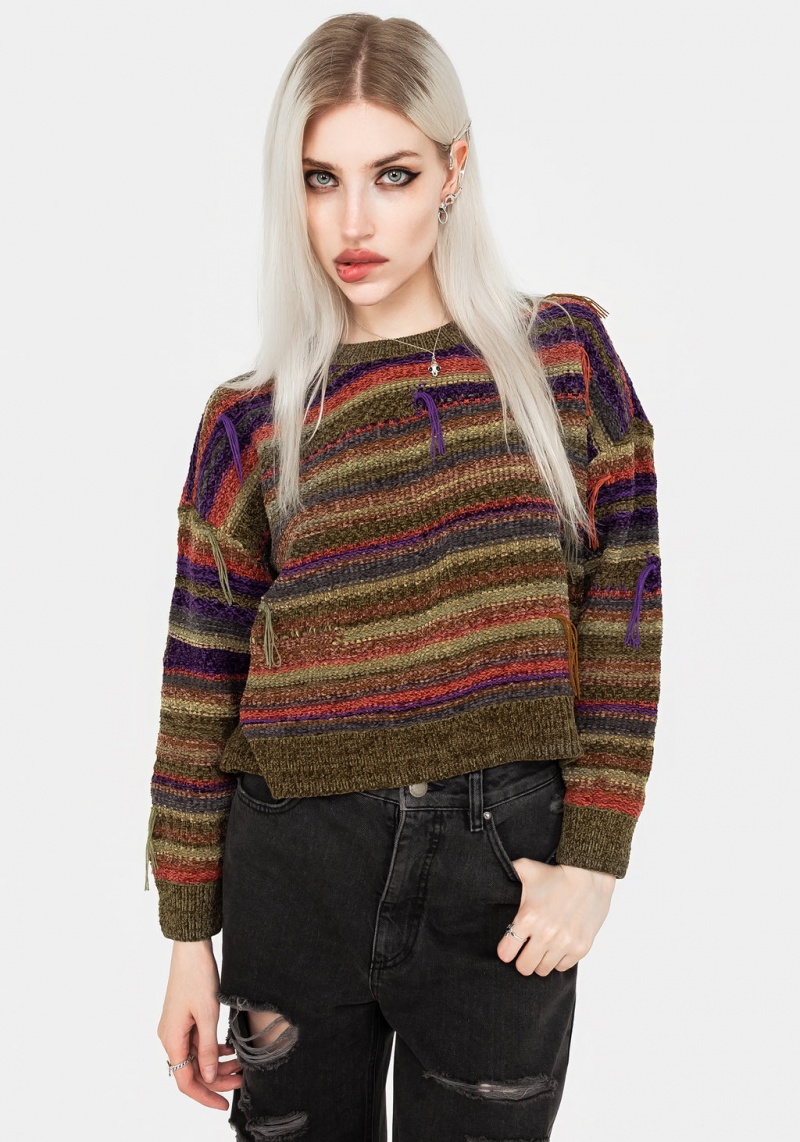 Disturbia Sundew Rayé Chenille Jumper | CMT-57496934