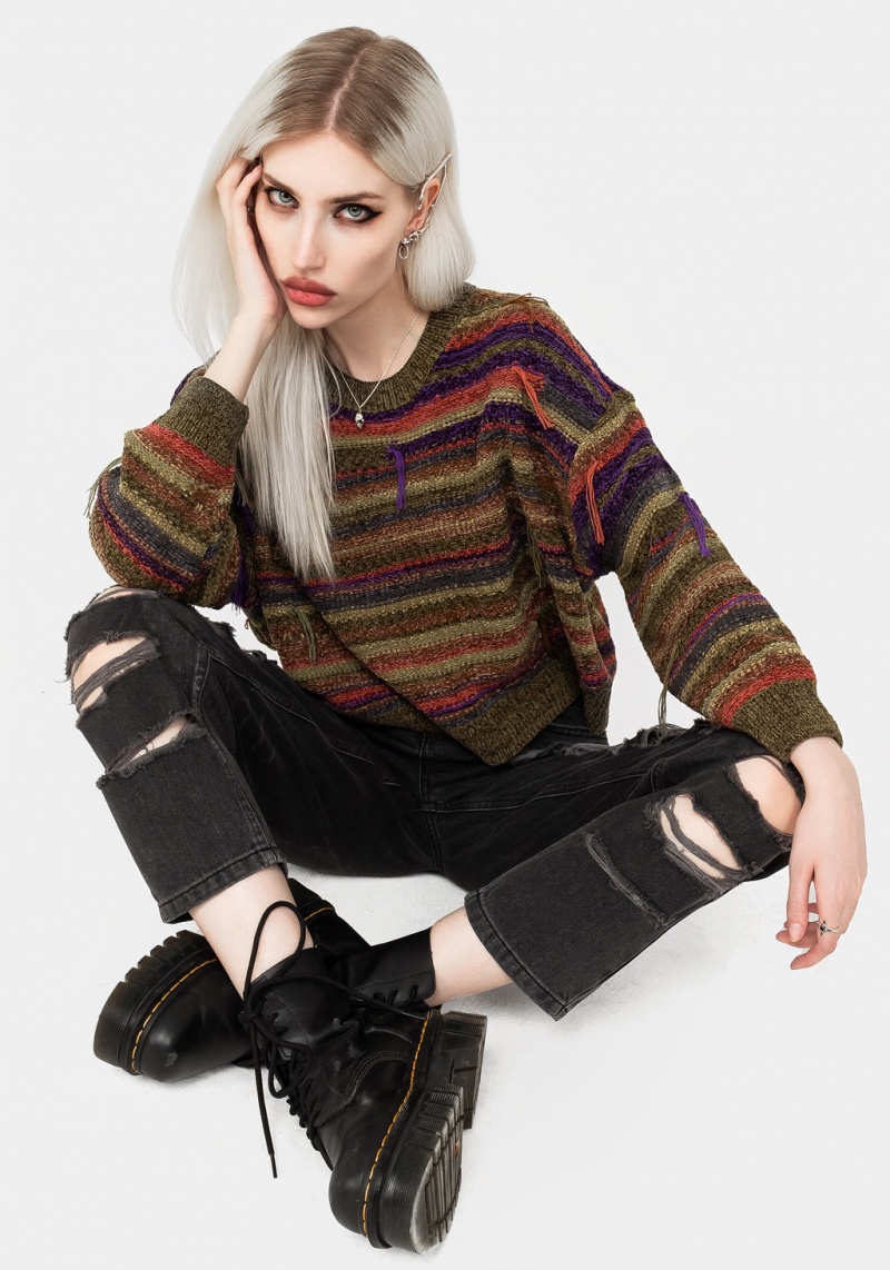 Disturbia Sundew Rayé Chenille Jumper | CMT-57496934