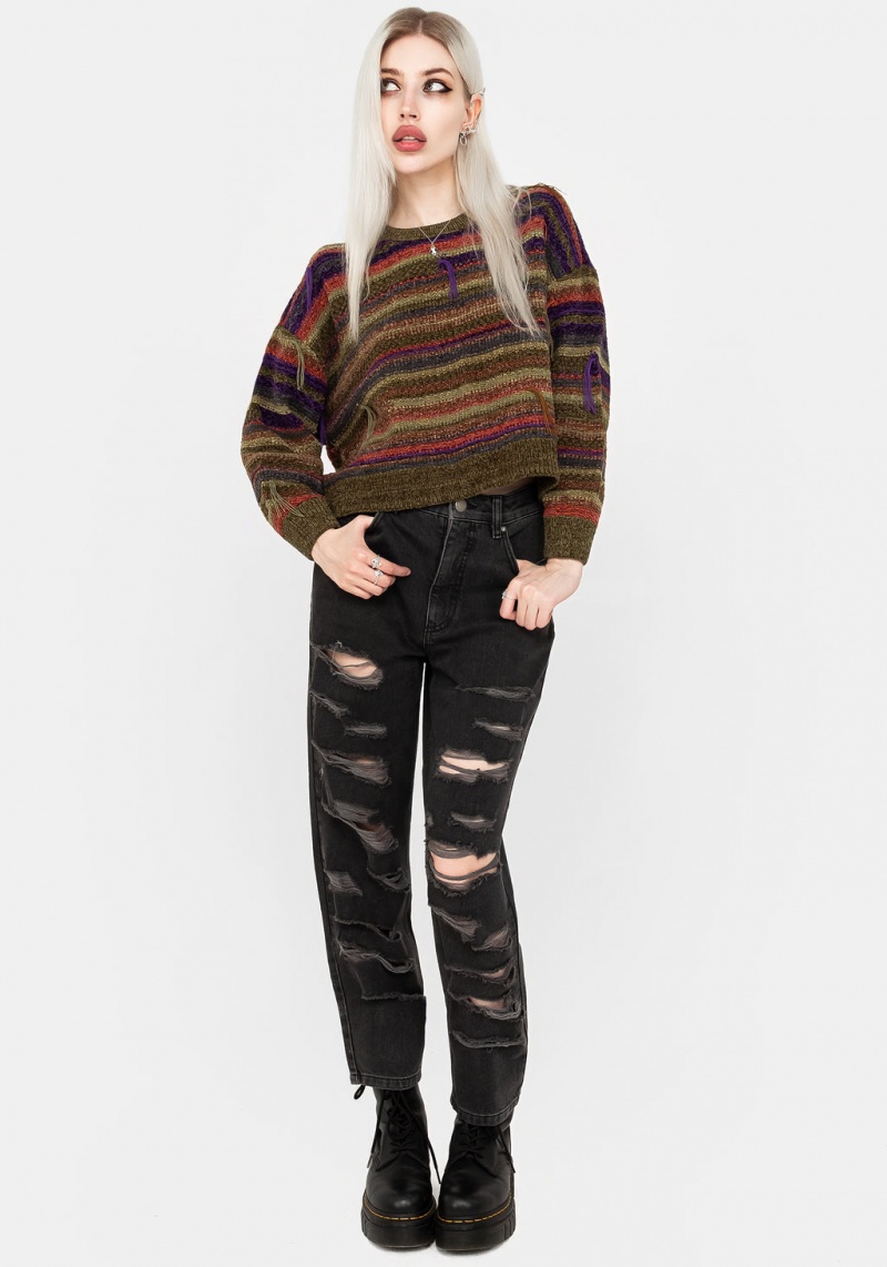 Disturbia Sundew Rayé Chenille Jumper | CMT-57496934